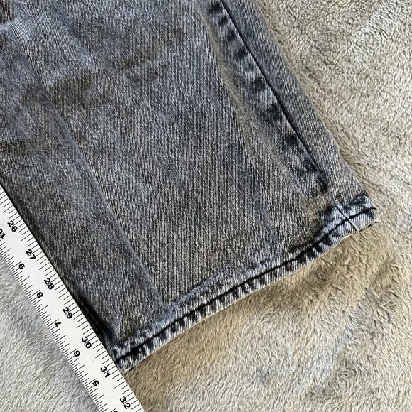 Good American Good 90's Icon Wide Leg Jeans Black Women's 15 Straight - Picture 7 of 8